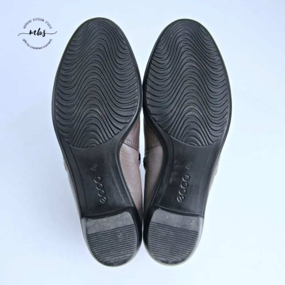 Ecco Touch 36 Leather Boots Tan Women EU 39 US 8‎ - 8.5